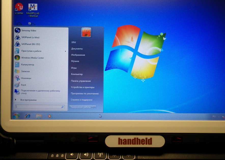 Защищенный ноутбук Algiz XRW, Windows 7 Ultimate