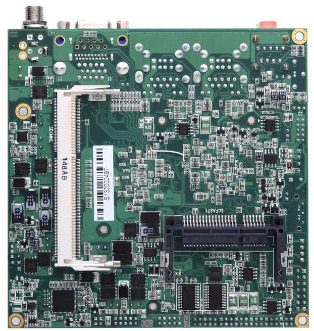 NANO100 - Одноплатный компьютер Nano-ITX, AMD G-Series APU T56N 1.65 GHz, LVDS/ DisplayPort/VGA, 2xLAN, Audio