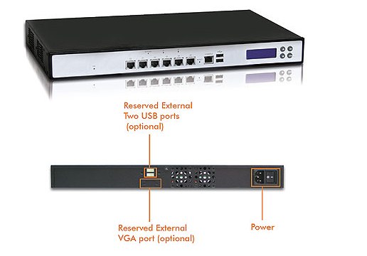 NAR-4060. Cервер 1U с 6 портами Gigabit Ethernet на Intel Celeron  (1 x 3.5
