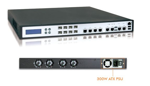NAR-5660. Производительный сервер 1U с 8 гигабинтыми портами Ethernet и 8 оптоволоконными портами на базе Xeon