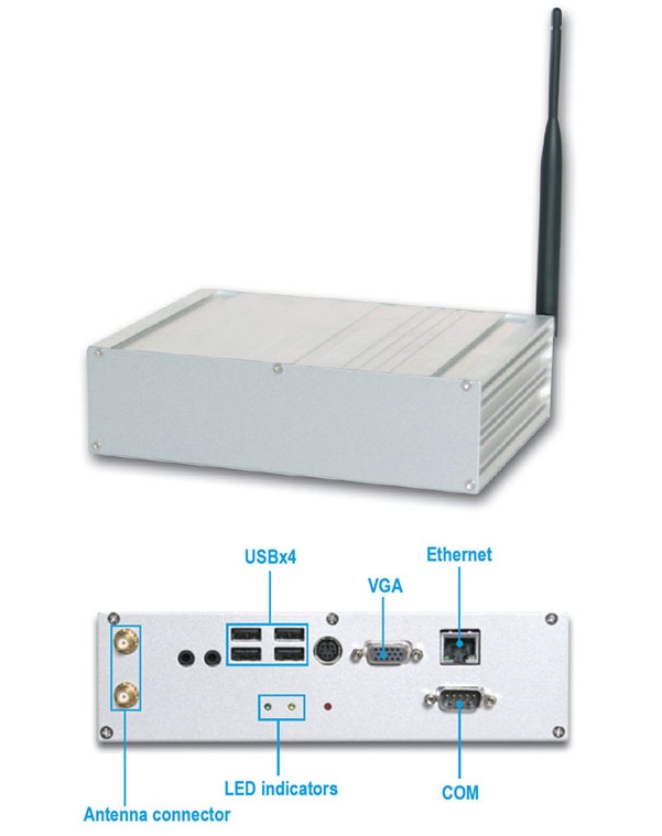 PCS-8270 компактный промышленный компьютер для транспорта c пассивным охлаждением, встроенными GSM/GPS или Bluetooth/Wi-Fi