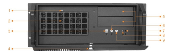 Norco RPC-810 - Корпус 4U 19 для ATX (вибростойкость, воздушный фильтр,  8x3.5 HDD + 2x5.25 или до 11x3.5 HDD)