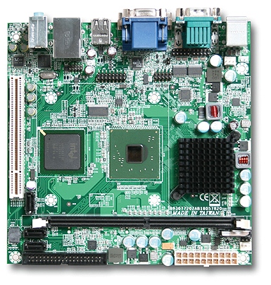 Portwell WADE-8057 - одноплатный энергоэффективный компьютер Mini-ITX на базе Intel Atom 330 Dual Core (1.6 ГГц)