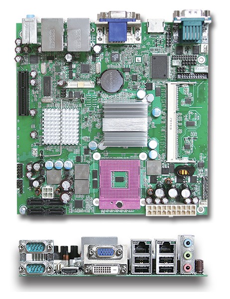 Portwell WADE-8067 - производительный одноплатный компьютер Mini-ITX на базе Intel Core 2 Duo / Celeron M