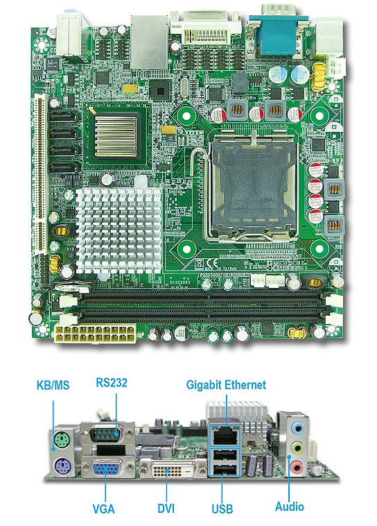 Portwell WADE-8656 - производительный компьютер Mini-ITX на базе Intel Core 2 Quad / Core 2 Duo (4 SATA, RAID, LAN, PCI)