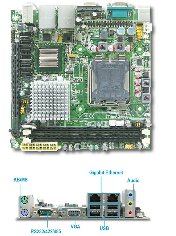 Portwell WADE-8656 - производительный компьютер Mini-ITX на базе Intel Core 2 Quad / Core 2 Duo (6 SATA,RAID,2 LAN, PCI-E)